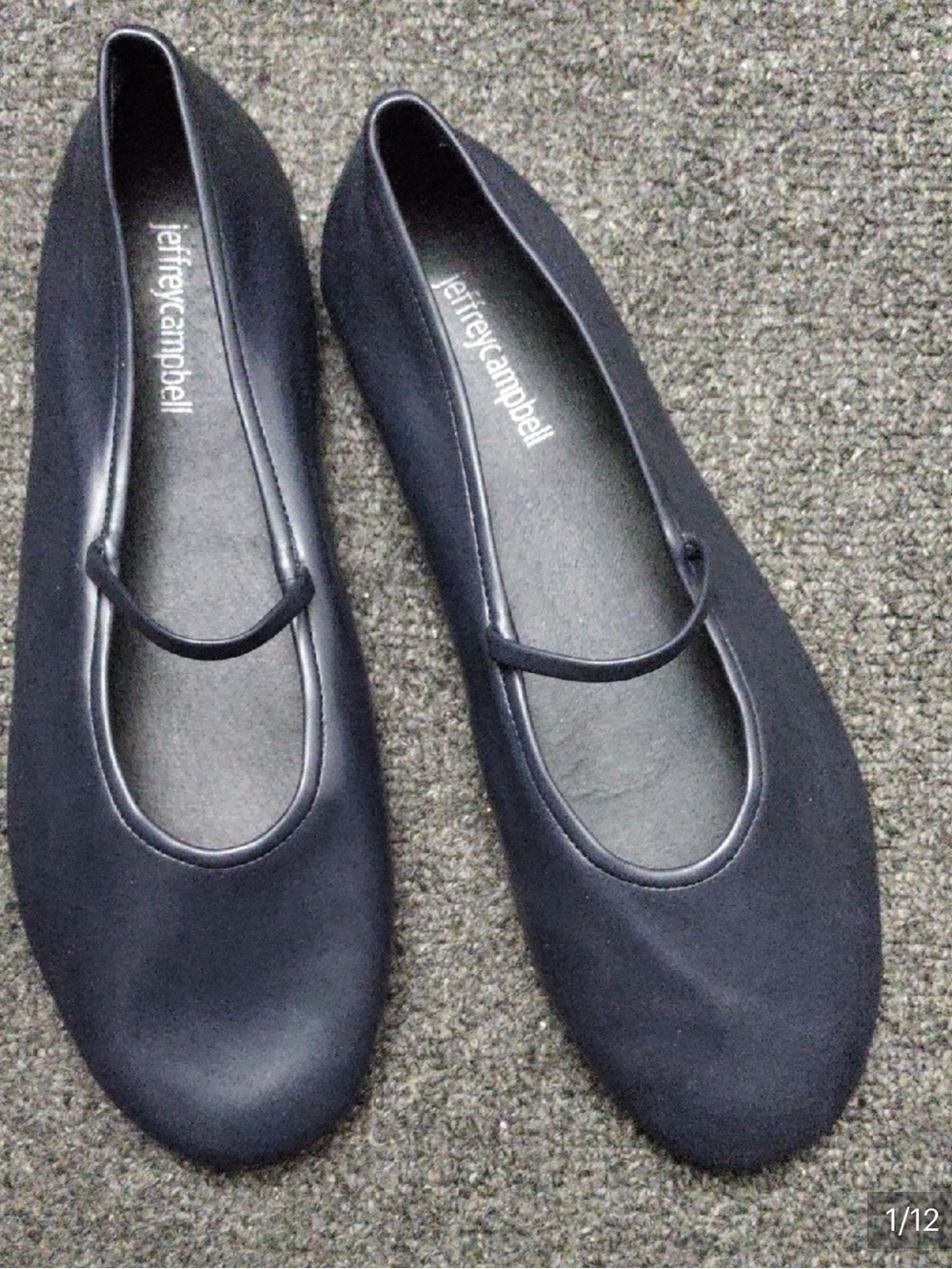Jeffrey Campbell dancerina Navy Mary Jane Flats 8.5 - Picture 2 of 2